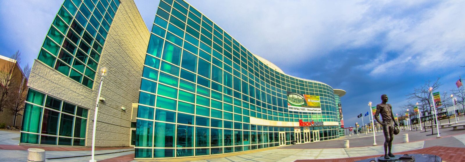 Exterior view of the Resch Center arena in Green Bay, Wisconsin, located near Lambeau Field - Resch Center tickets