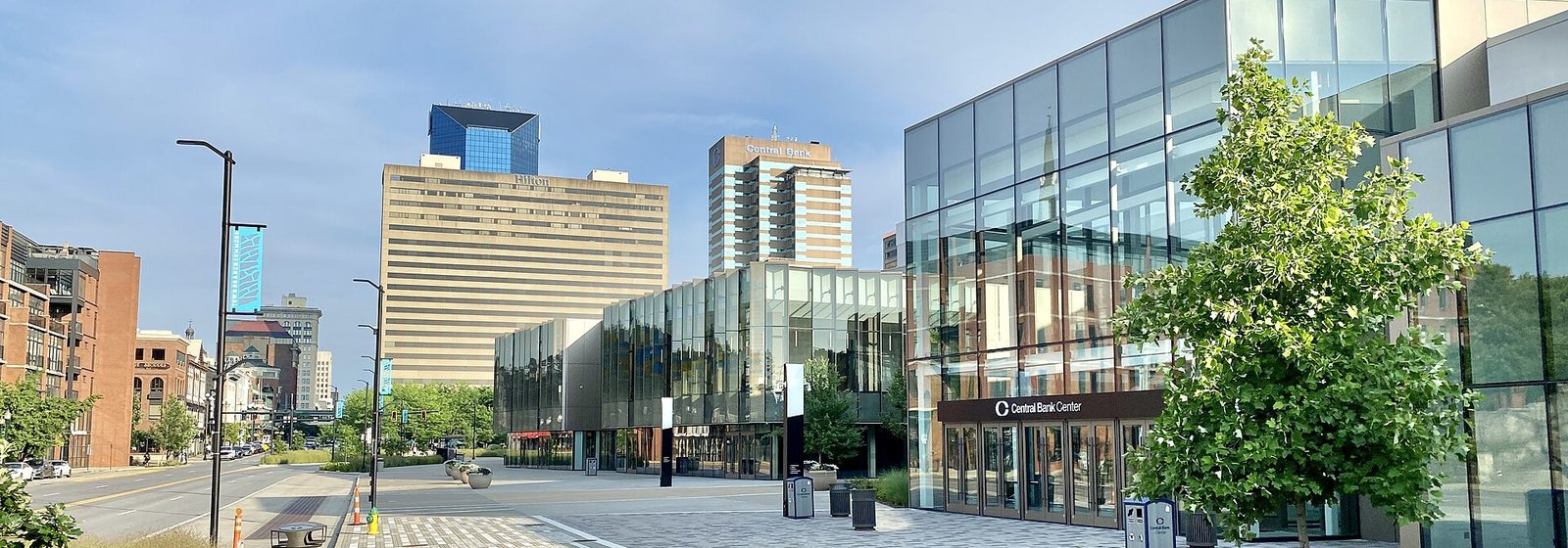 Street-level exterior view of Rupp Arena and the adjoining Central Bank Center at Vine Street and Main Street in downtown Lexington, Kentucky - Rupp Arena At Central Bank Center tickets