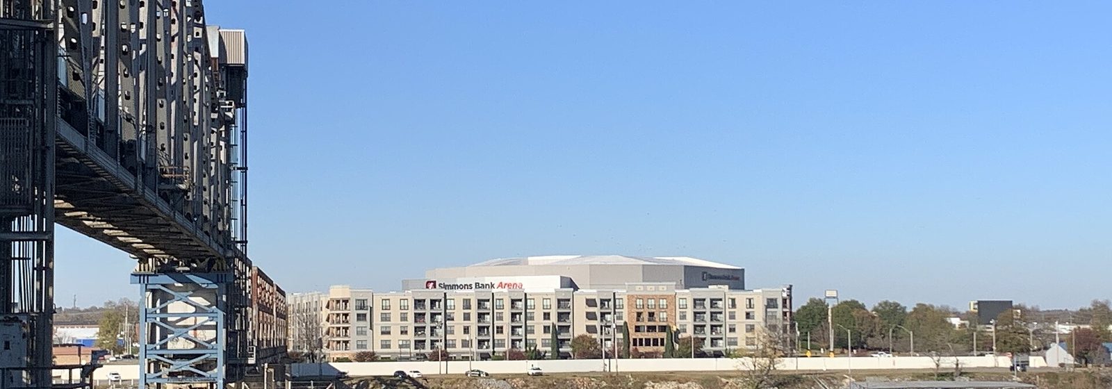 Exterior view of Simmons Bank Arena in North Little Rock, Arkansas, formerly known as Verizon Arena and Alltel Arena - Simmons Bank Arena tickets