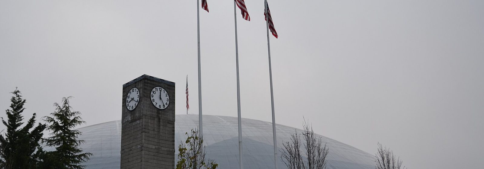 Exterior view of the Tacoma Dome arena and its rounded dome roof in Tacoma, Washington - Tacoma Dome tickets