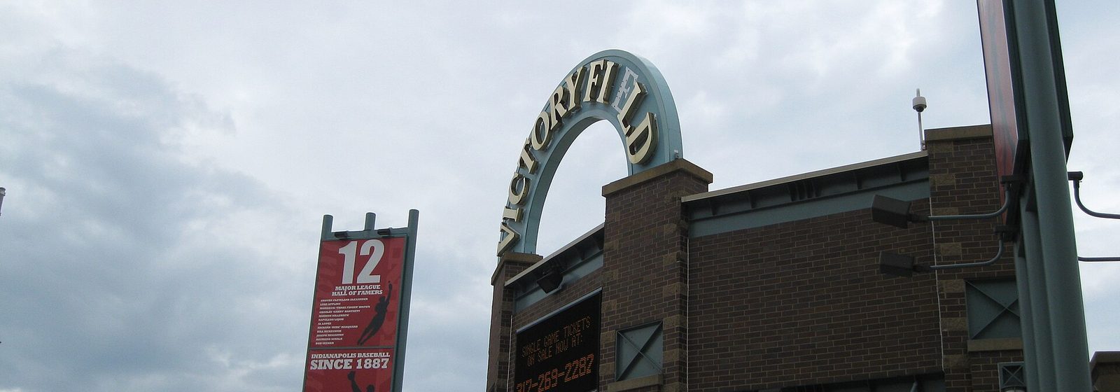 Exterior view of Victory Field, the minor league baseball ballpark in downtown Indianapolis, Indiana - Victory Field tickets