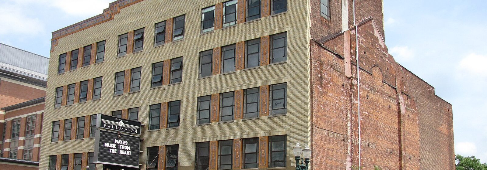 Street-level view of the facade and marquee of the Worcester Palladium theater in Worcester, Massachusetts - Worcester Palladium tickets